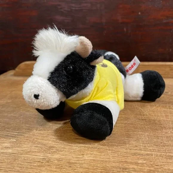 Aurora Toys Aurora Mini Floppy Black And White Cow Mayfield